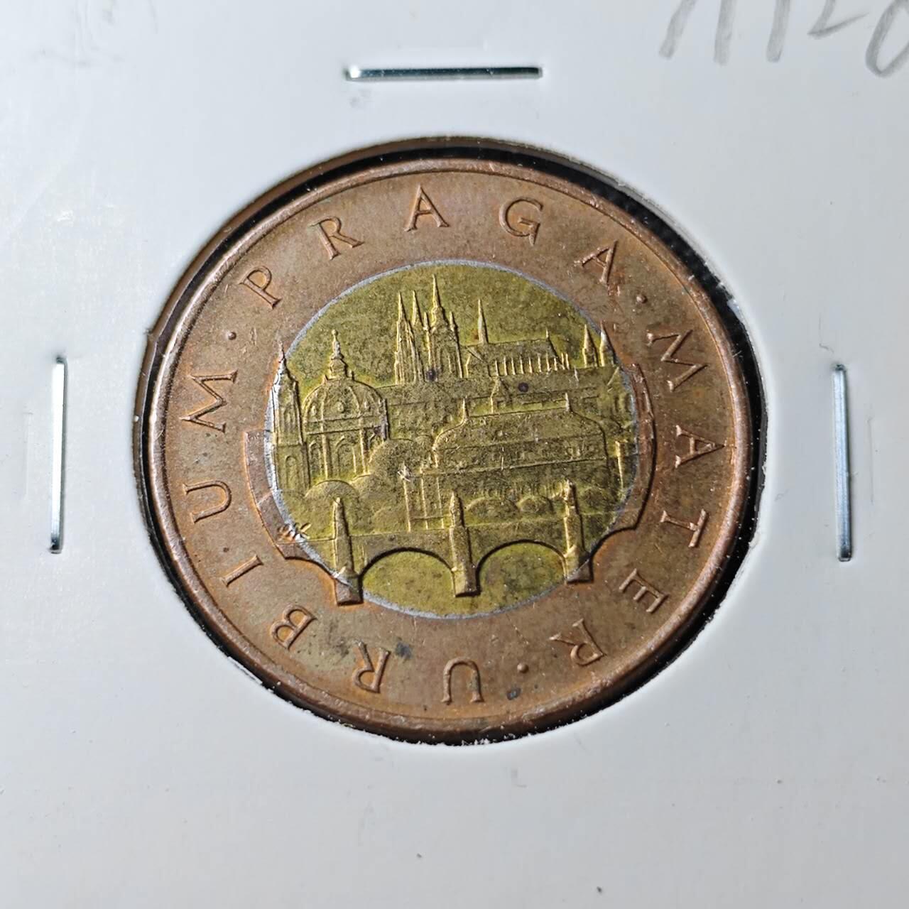 KK钱币收藏小铺  第371场  2月预留时间 周末发货  捷克50克朗双色币