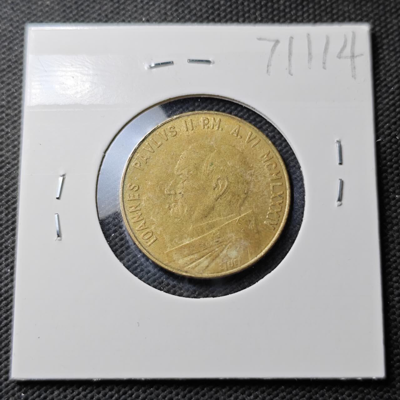 KK钱币收藏小铺  第371场  2月预留时间 周末发货  梵蒂冈200里拉