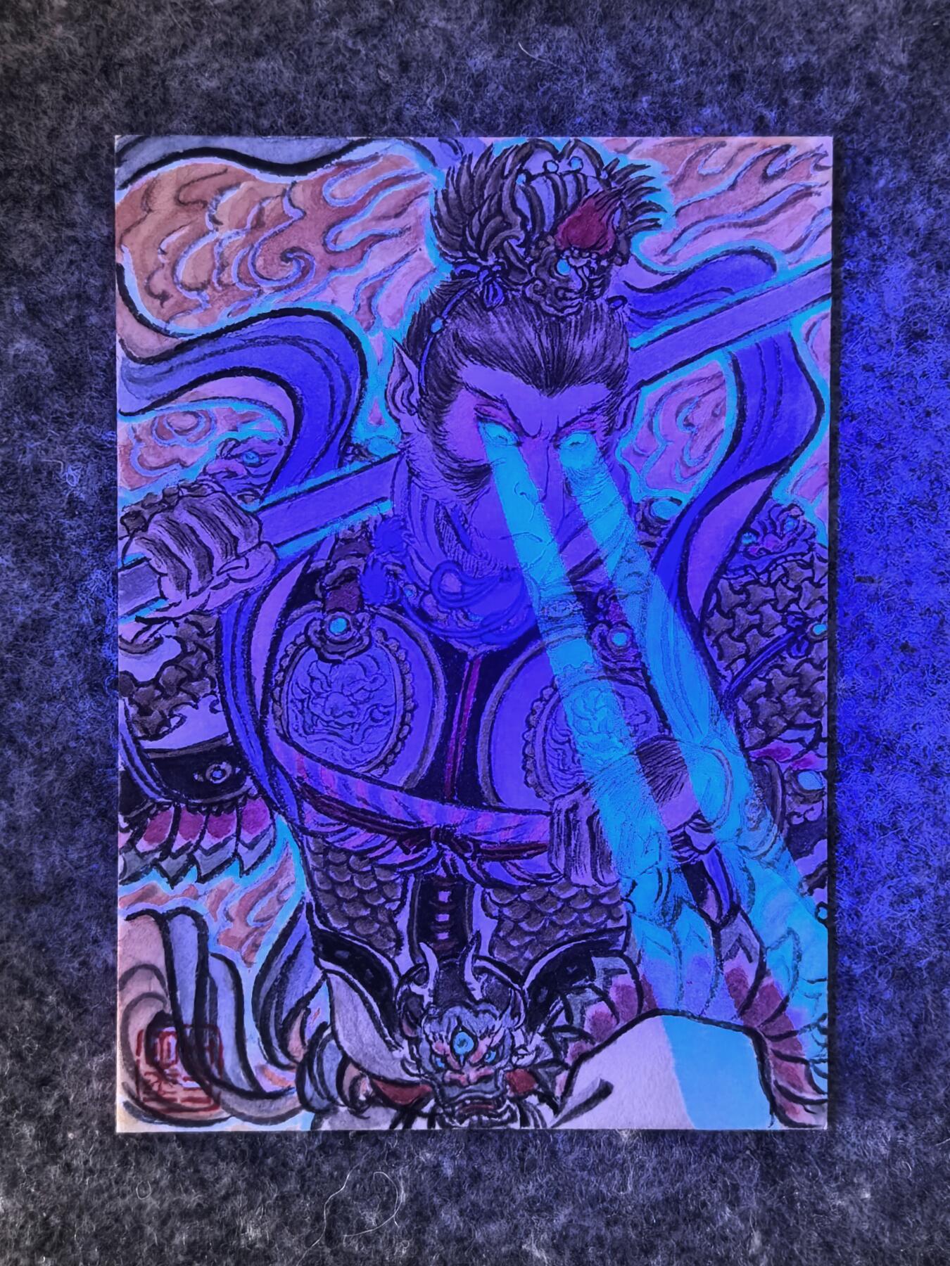 白泽拍卖卡牌手绘专场第28期（细雨生寒、寻梅闻香） 2025 史墨手绘卡 齐天大圣 史墨亲签 特效