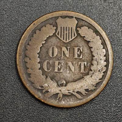 【淘币小摊】限时拍第七百九十七拍  老铜币场  满百包邮可预留两周  周一统一发货  - 美国1880年印第安一分铜币