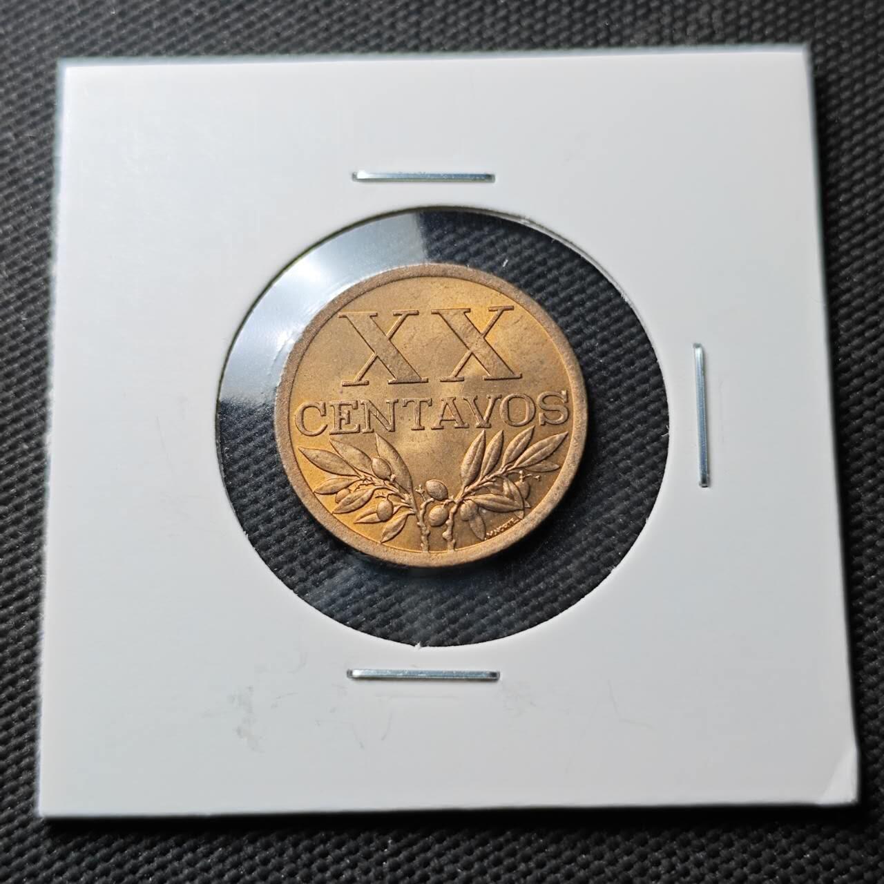 KK钱币收藏小铺  第371场  2月预留时间 周末发货  1967葡萄牙铜币 好品