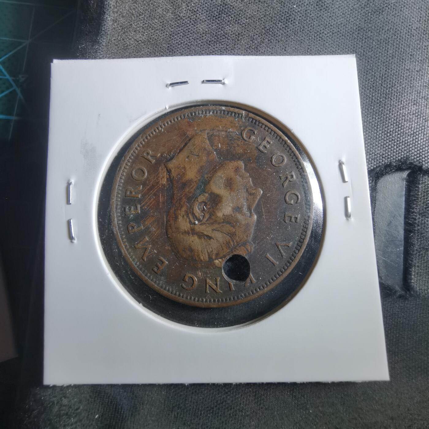 沼泽如烟--第906场 新西兰1945年1便士