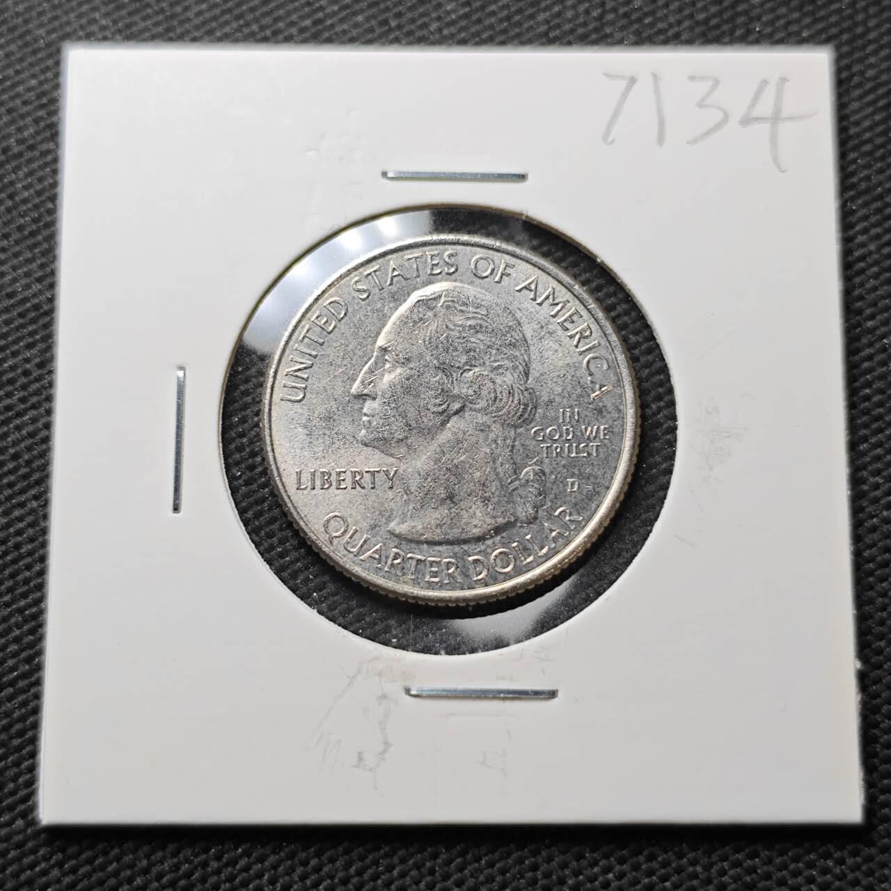 KK钱币收藏小铺  第371场  2月预留时间 周末发货  美国25分纪念币