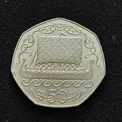 【全场包邮】纯粹捡漏拍478场（免费代拍第15场） - 马恩岛1982年50便士