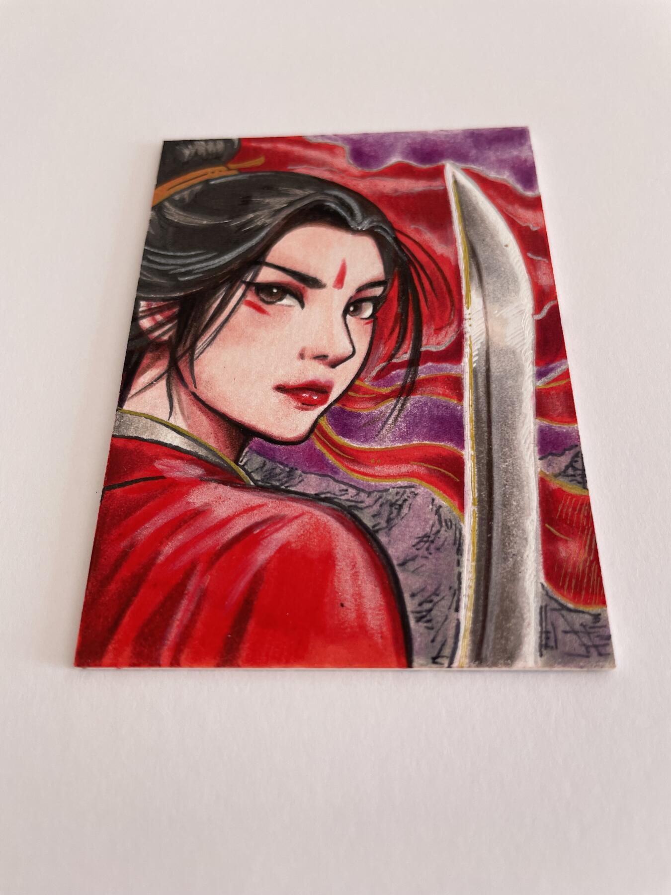 天玑星卡拍第138期《11.17周一截拍》持续收拍收评中 满赠卡需备注 【手绘卡】居子 扈三娘 手绘卡