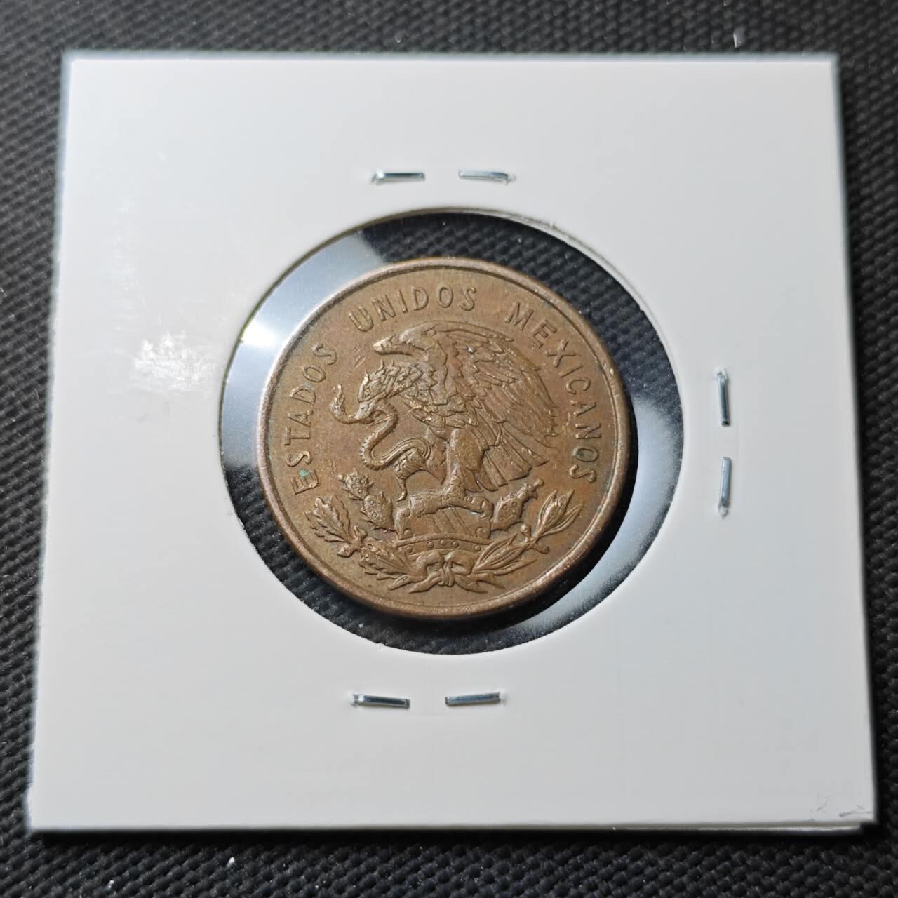 KK钱币收藏小铺  第371场  2月预留时间 周末发货  1959墨西哥10分铜币