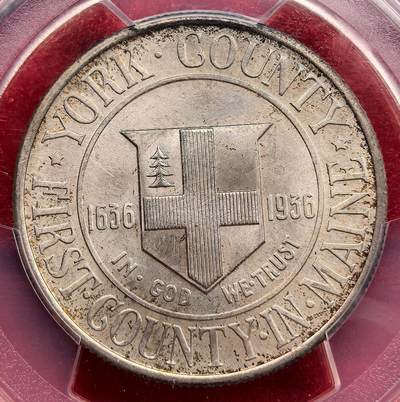 泉海漫舟·凡希社世界钱币微拍第三百十四期 - 1936美国约克郡三百年纪念半美元PCGS-MS67，极品收藏级！