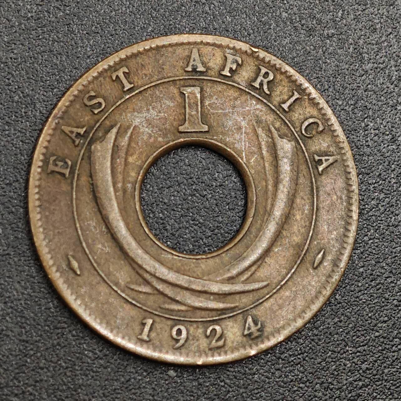 【淘币小摊】限时拍第七百九十七拍  老铜币场  满百包邮可预留两周  周一统一发货  英属东非1924年乔治五世一分铜币