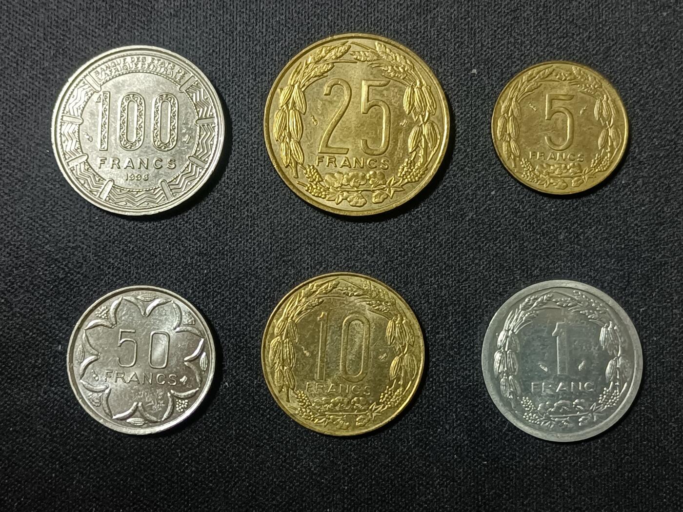 【游宝拍卖】乙巳蛇年90期 全场包邮 第三季收官场 中非法郎 1990-1996年