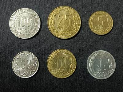 【游宝拍卖】乙巳蛇年90期 全场包邮 第三季收官场 - 中非法郎 1990-1996年