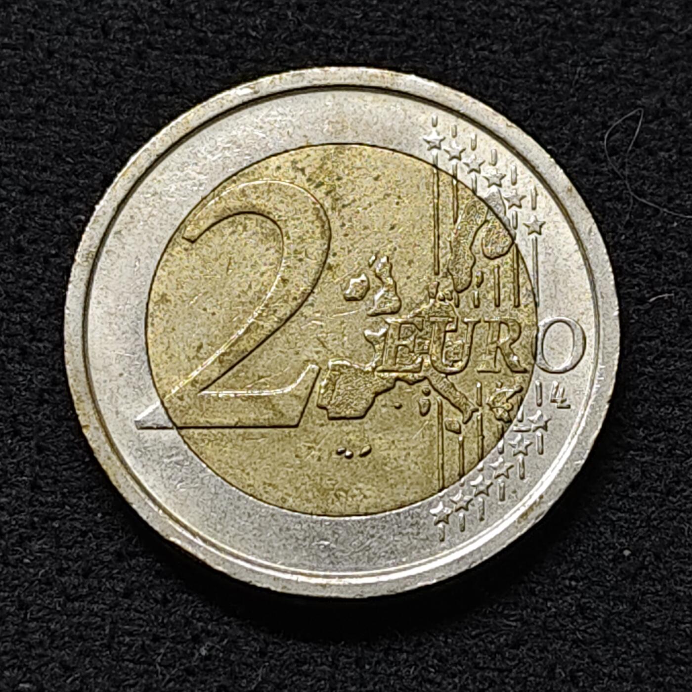 【全场包邮】纯粹捡漏拍478场（免费代拍第15场） 意大利2006年2欧元但丁双色币