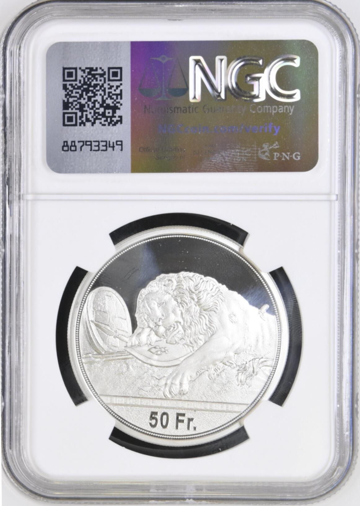 S&S Numismatic世界钱币-拍卖 第115期  .81 瑞士2021年 卢塞恩射击节 50法郎精制纪念银币 NGC PF70UC 发行量1000枚