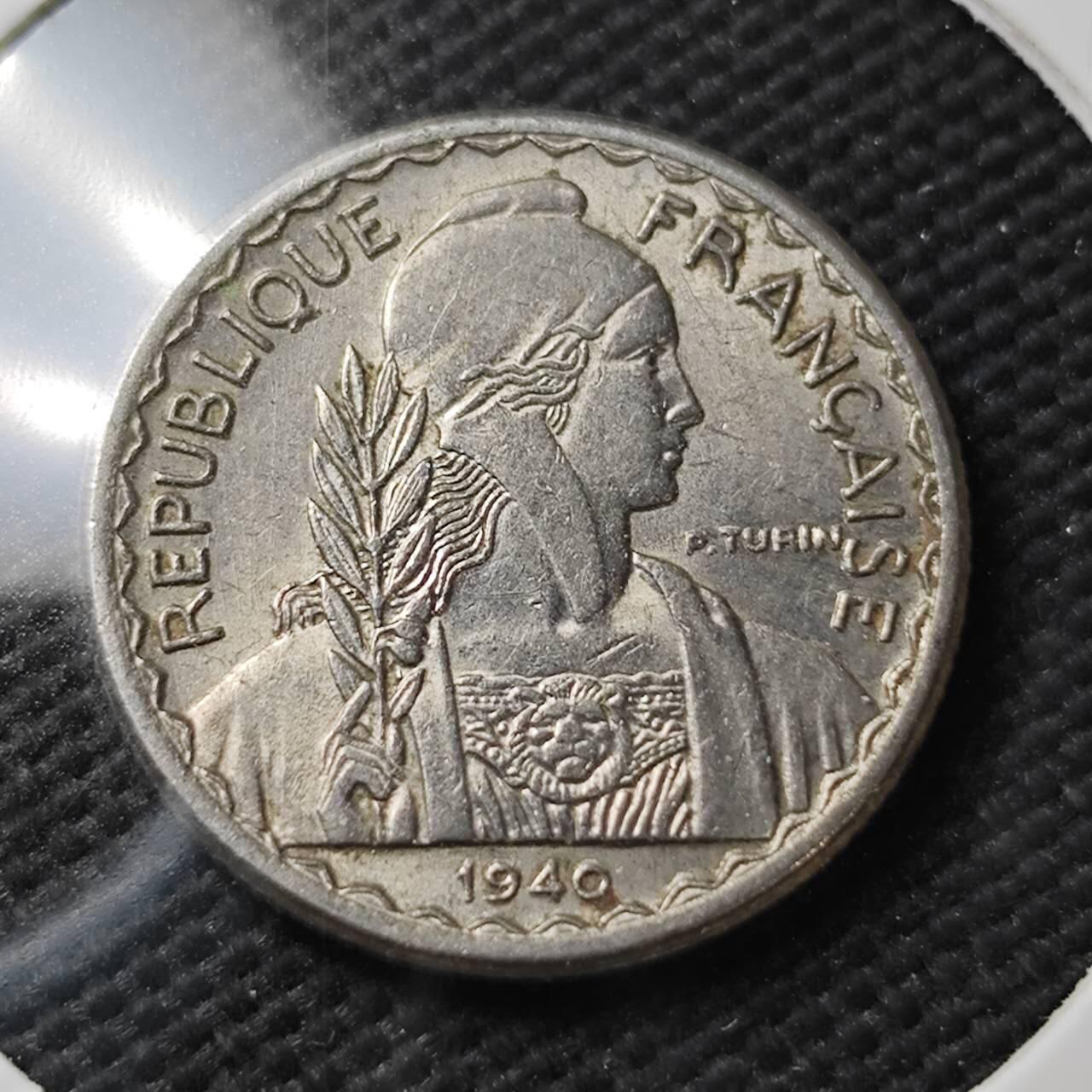 KK钱币收藏小铺  第371场  2月预留时间 周末发货  1940法属印支10分