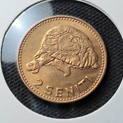 KK钱币收藏小铺  第371场  2月预留时间 周末发货 -  1968汤加2分铜币 好品