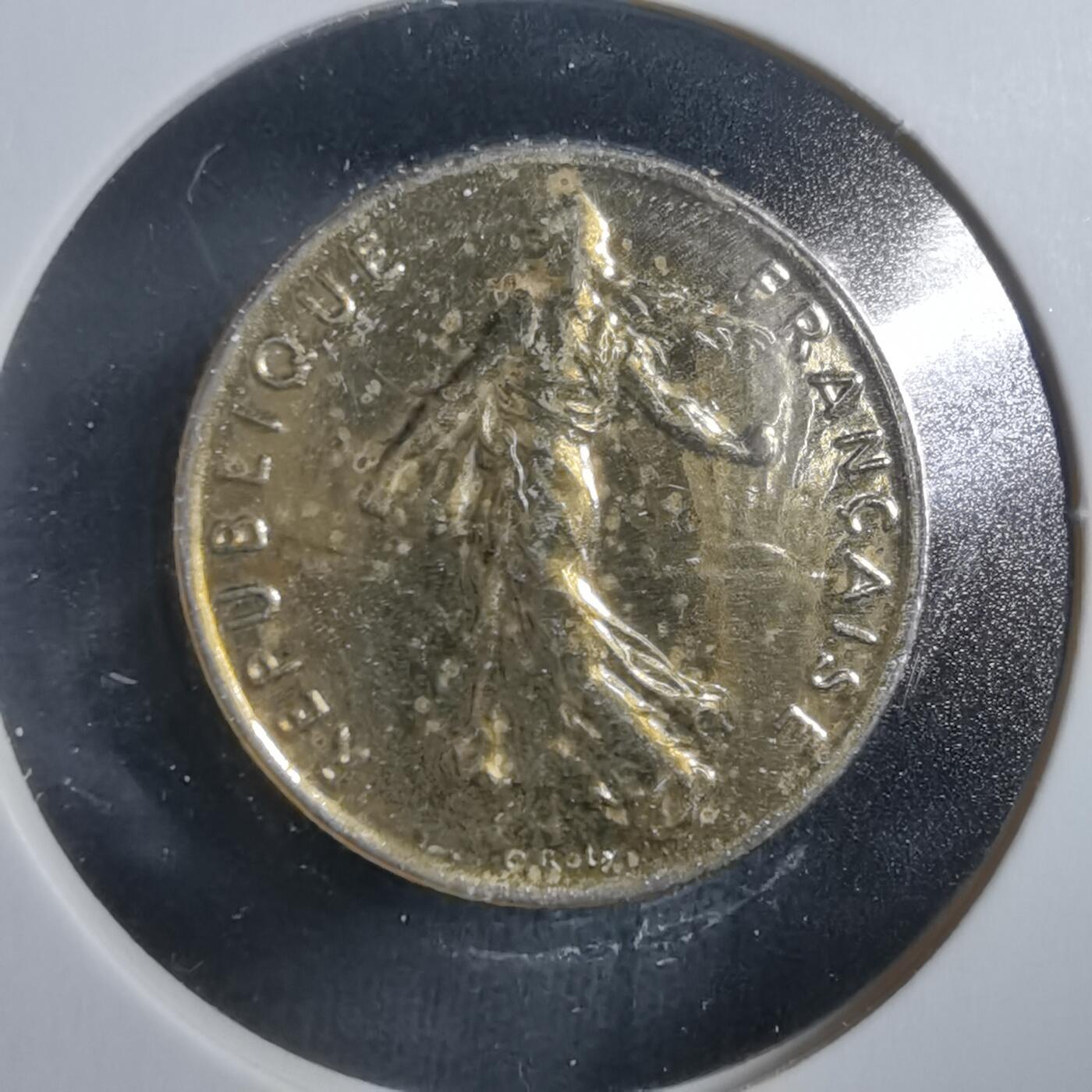 沼泽如烟--第906场 法国半法郎有镀层有焊点