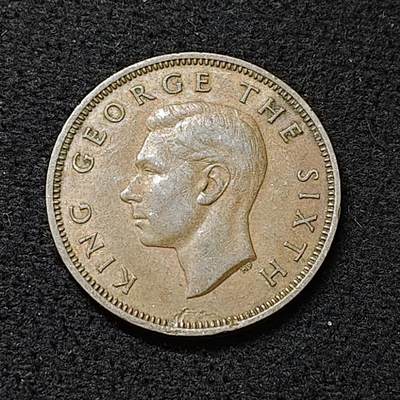 【全场包邮】纯粹捡漏拍478场（免费代拍第15场） - 新西兰1952年乔治六世半便士铜币