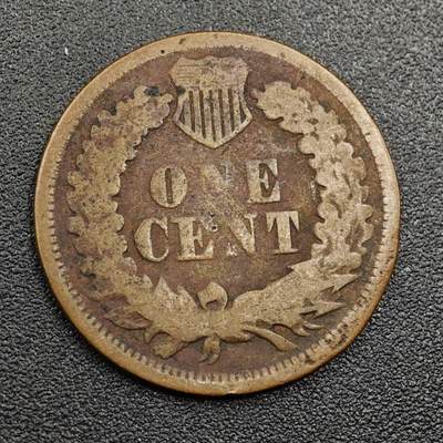 【淘币小摊】限时拍第七百九十七拍  老铜币场  满百包邮可预留两周  周一统一发货  - 美国1864年印第安一分铜币早期年份少见