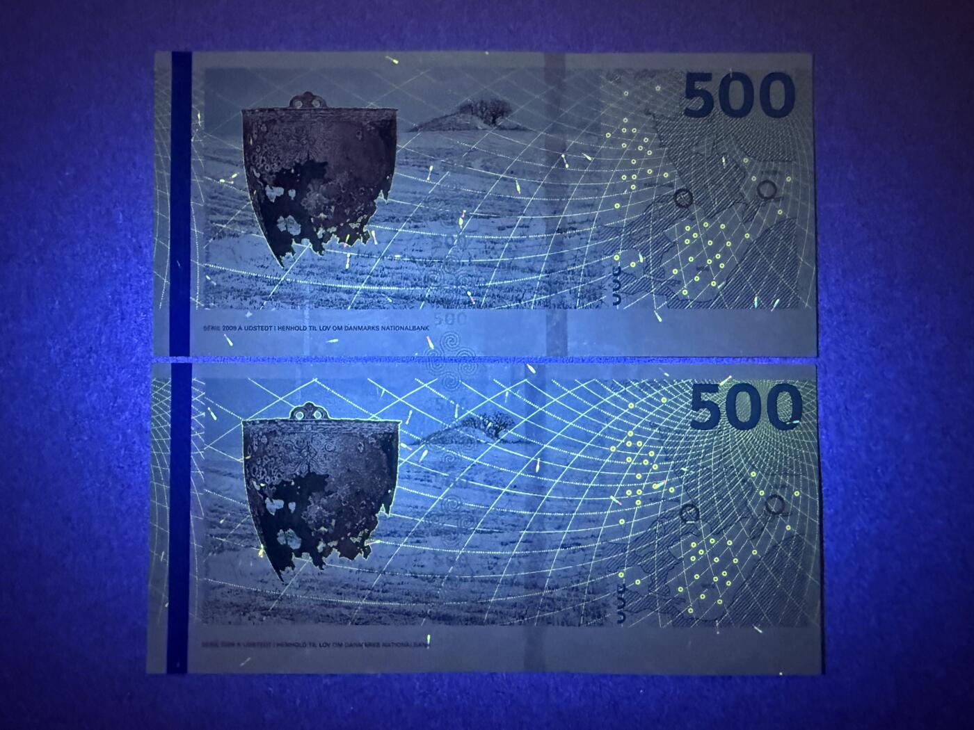 《艾美收藏》第220期-11.16周日外币畅拍场 丹麦500克朗2张 AU 汇率人民币1100