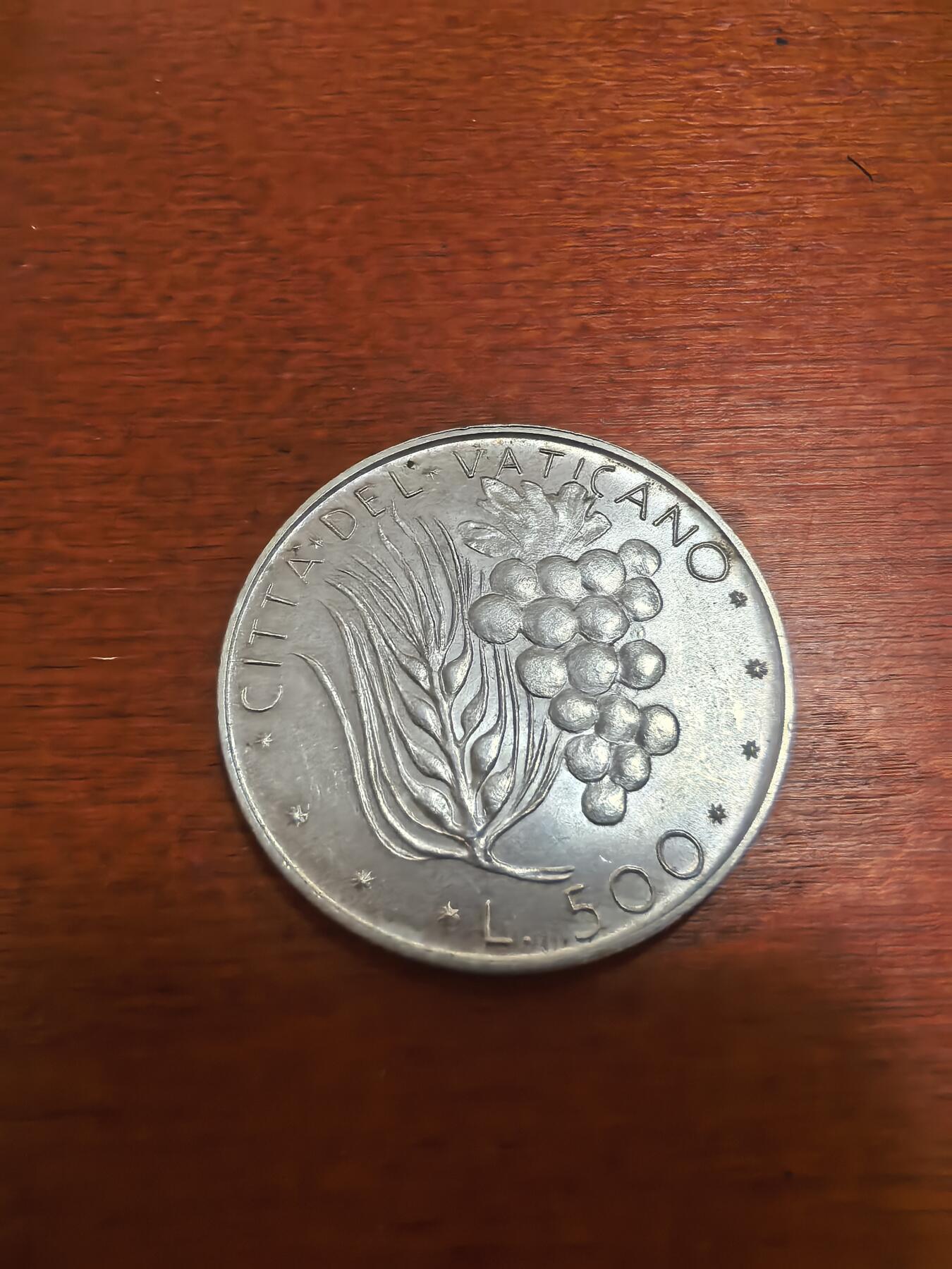 长老汇蛇年精选第七十三场拍卖 1974梵蒂冈500里拉银币，11克835银