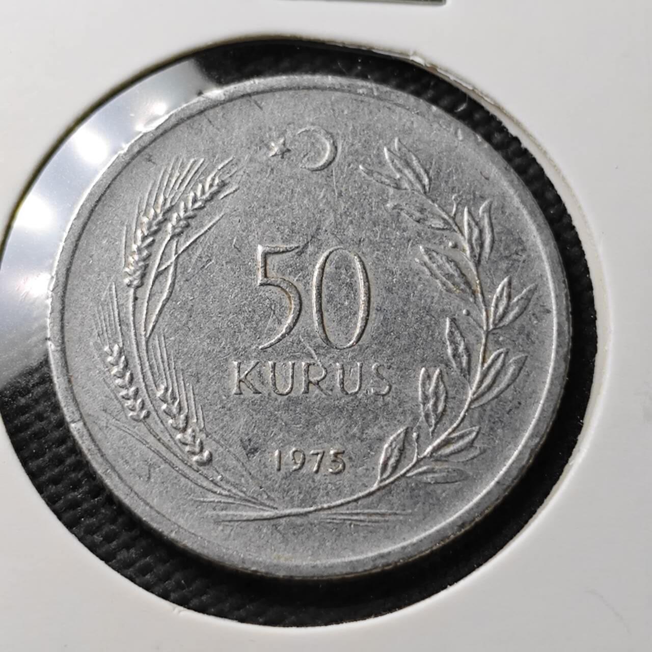 KK钱币收藏小铺  第371场  2月预留时间 周末发货  土耳其50库鲁