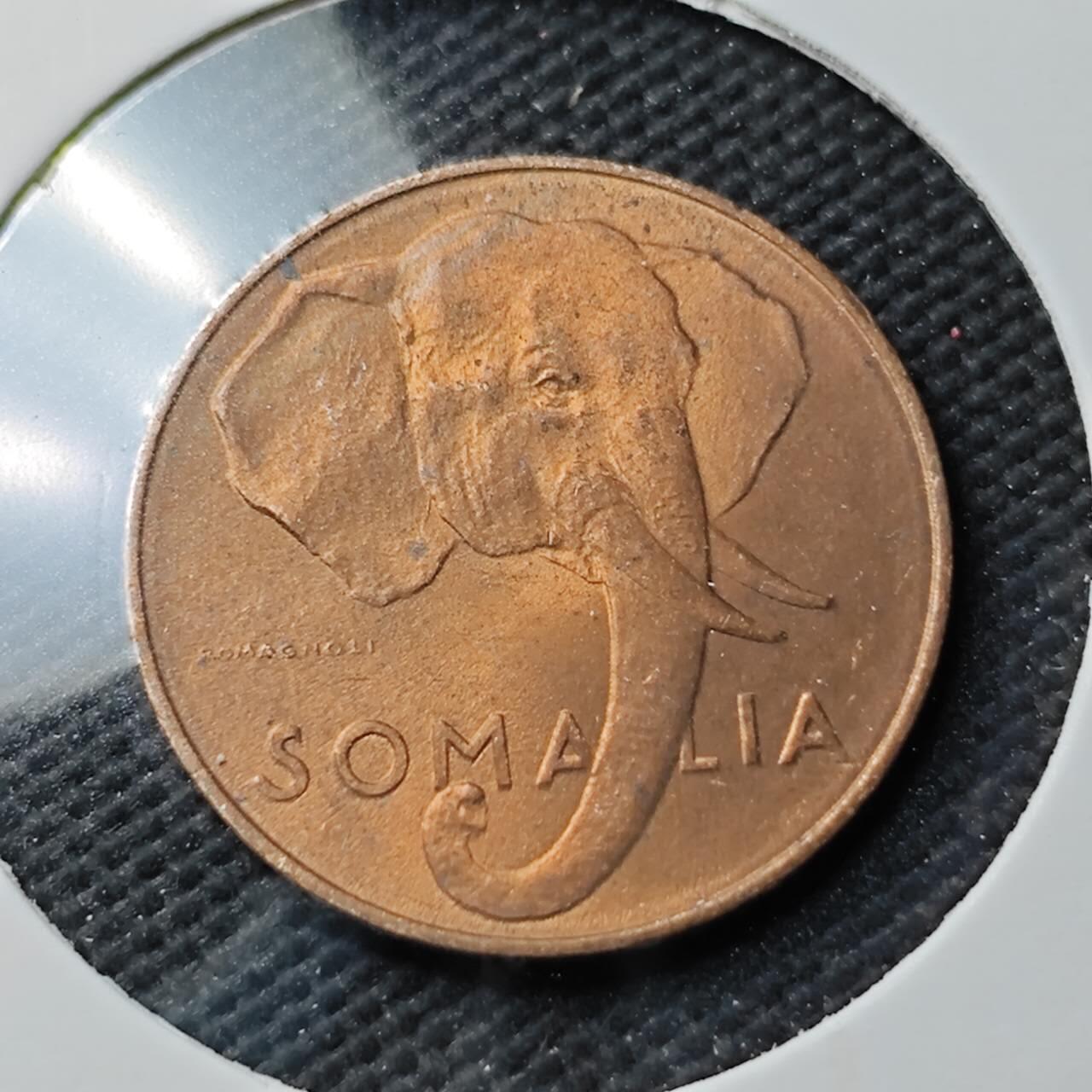 KK钱币收藏小铺  第371场  2月预留时间 周末发货  意属索马里1分铜币 好品