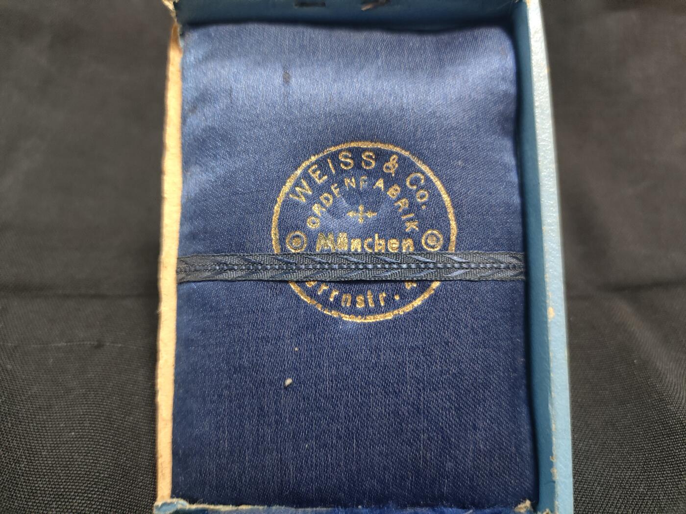 时顺第二十五拍 巴伐利亚三级军事功勋，原盒，原绶带，双剑版。原盒原章一套(代拍)