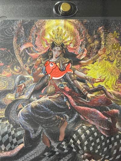 跨世纪的玩卡者们第6期 百里卡牌 山海经系列 神话人物 女娲 清凉版 首编头编001/099