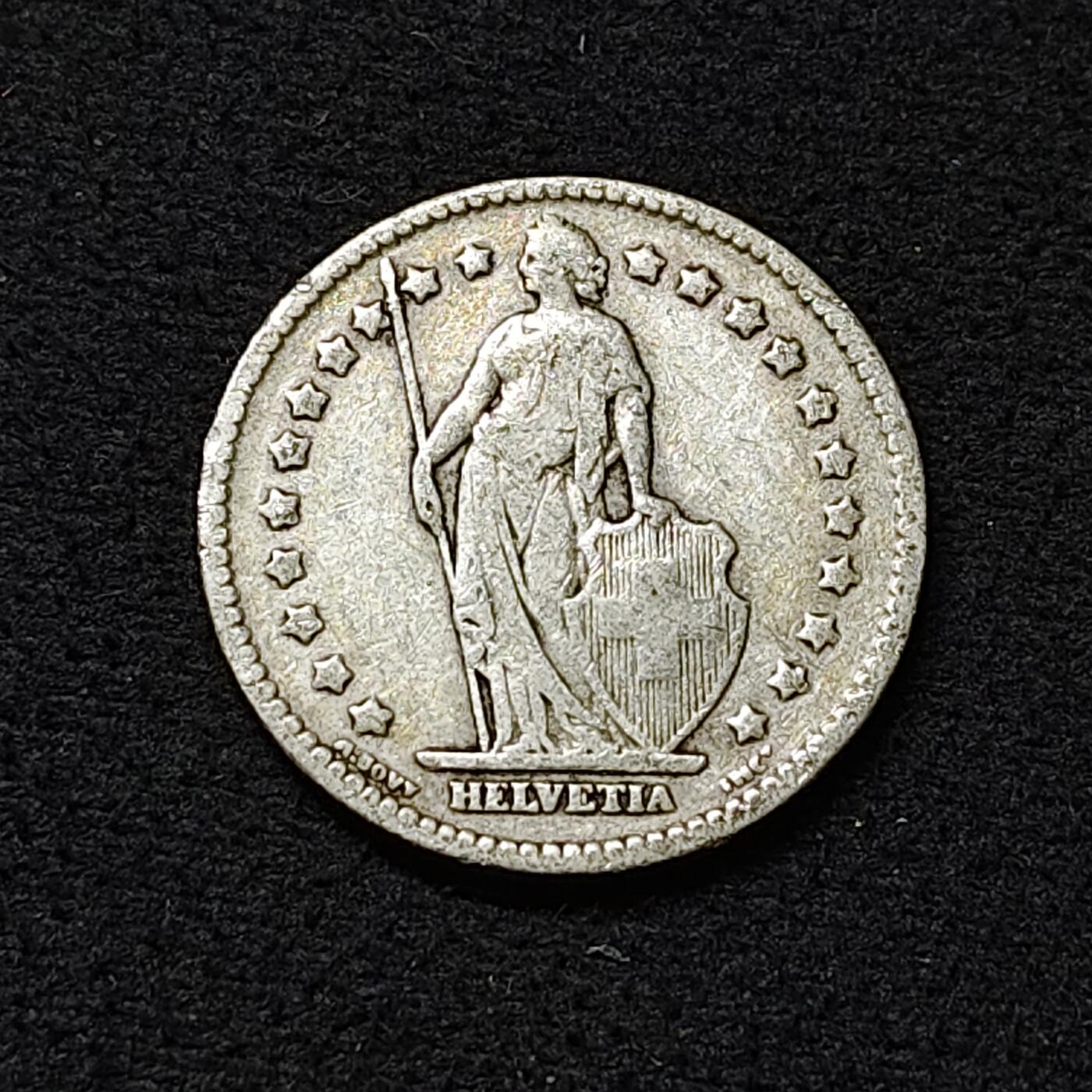 【全场包邮】纯粹捡漏拍478场（免费代拍第15场） 瑞士1912年1法郎银币