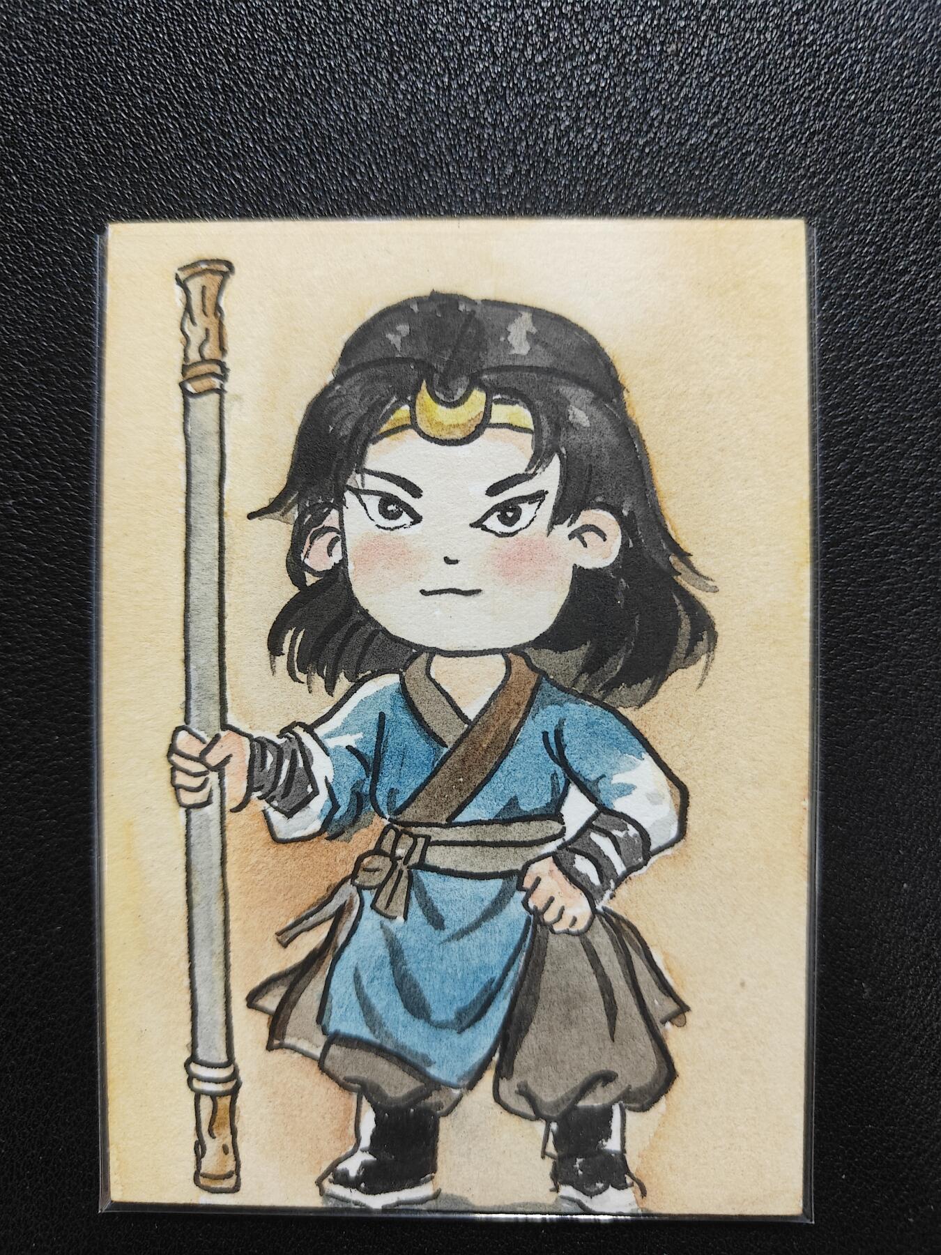 天玑星卡拍第138期《11.17周一截拍》持续收拍收评中 满赠卡需备注 【手绘卡】小火柴 武松 手绘卡