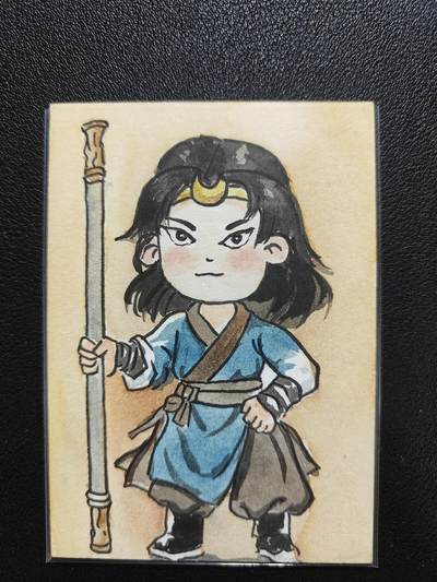 天玑星卡拍第138期《11.17周一截拍》持续收拍收评中 满赠卡需备注 - 【手绘卡】小火柴 武松 手绘卡