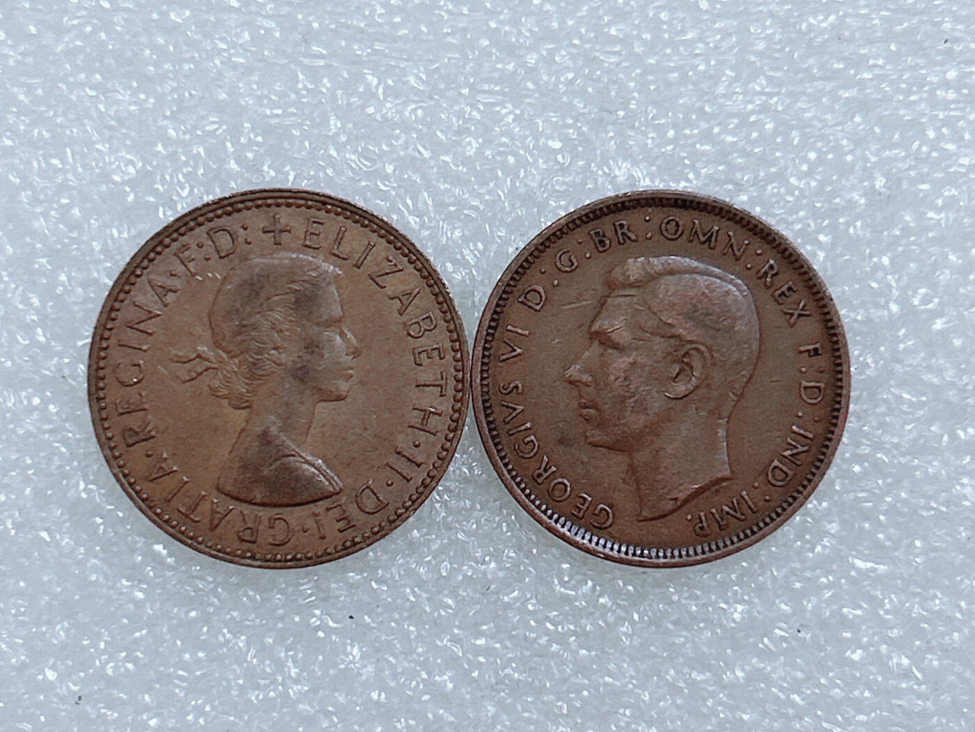 第一海外回流一元起拍收藏 散集专场  第267期 英国1/2便士硬币 两个版本