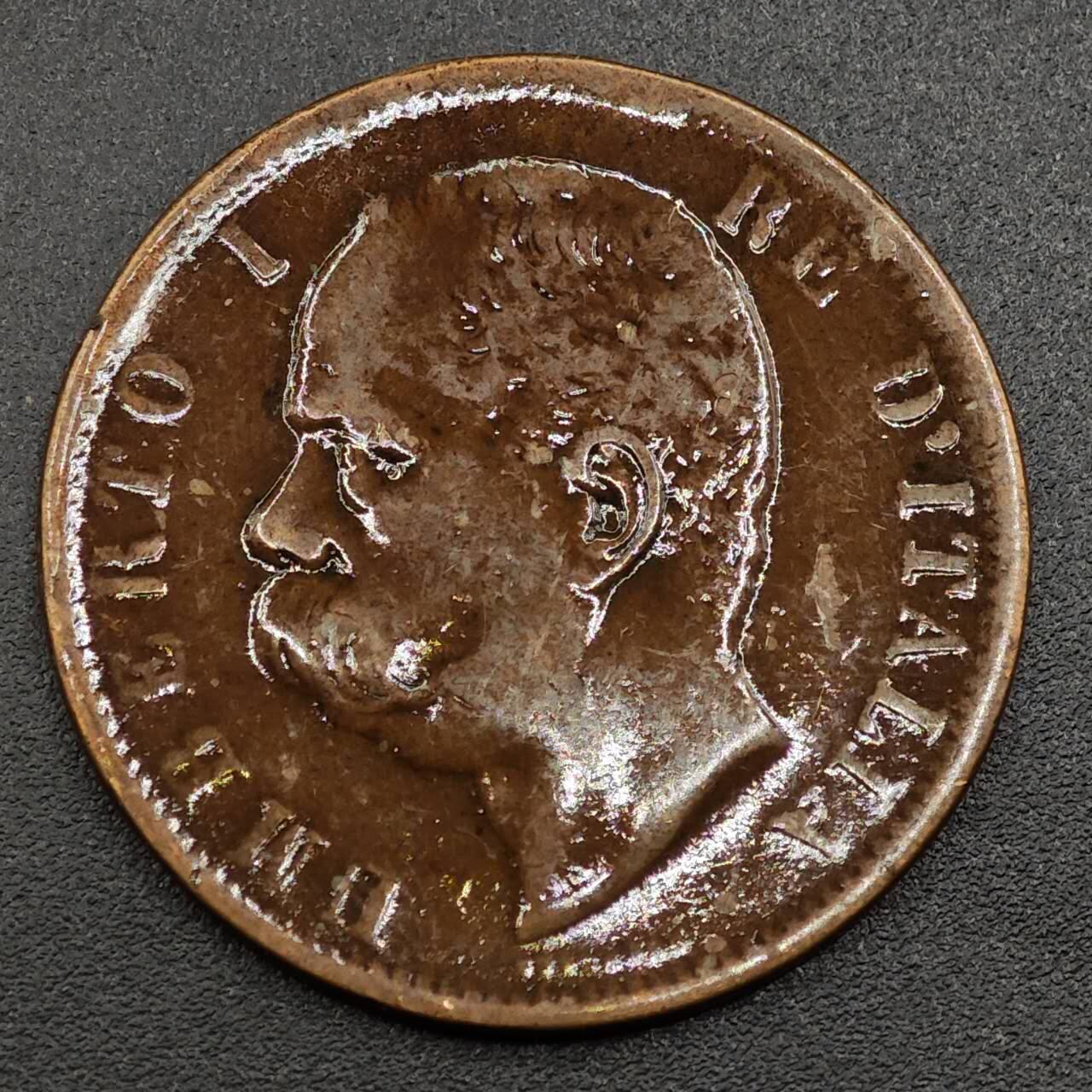 【淘币小摊】限时拍第七百九十七拍  老铜币场  满百包邮可预留两周  周一统一发货  意大利1894年10分铜币有清漆保护