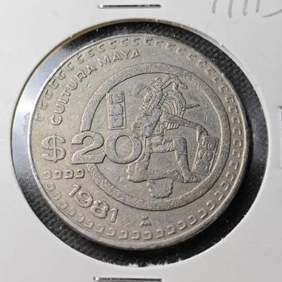 KK钱币收藏小铺  第371场  2月预留时间 周末发货 -  墨西哥20比索