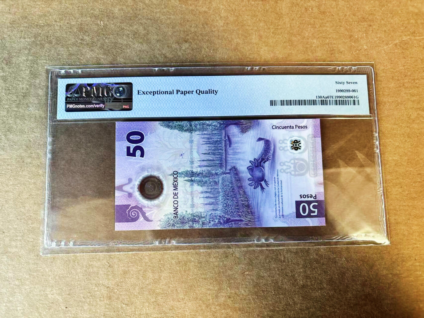 【Blue Auction】世界纸币精拍第751期——18级TOP拍卖/信誉/品质/专业/高效💫 【获奖钞 AA冠】墨西哥 2021年50比索 PMG67EPQ