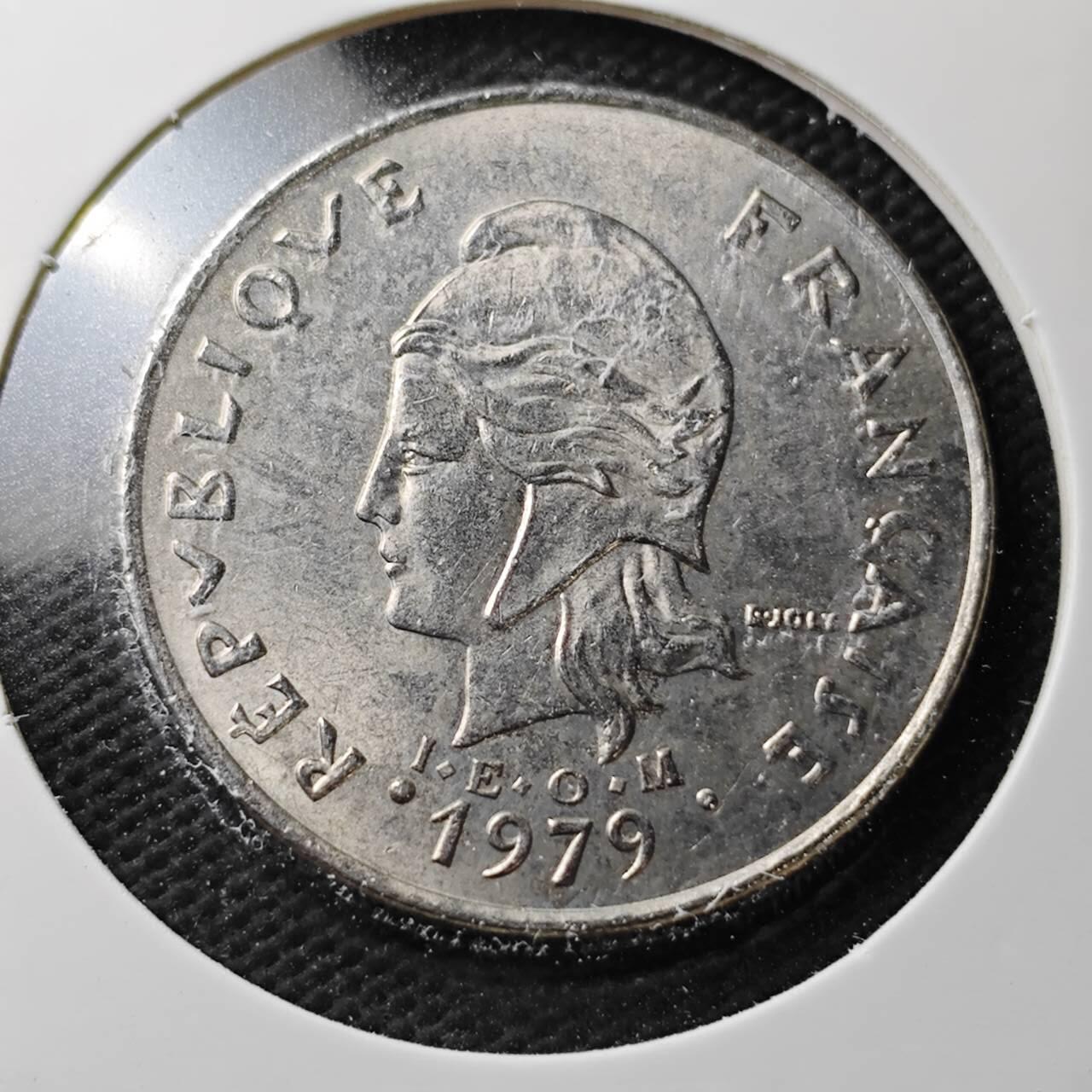 KK钱币收藏小铺  第371场  2月预留时间 周末发货  法属赫布里底20法郎