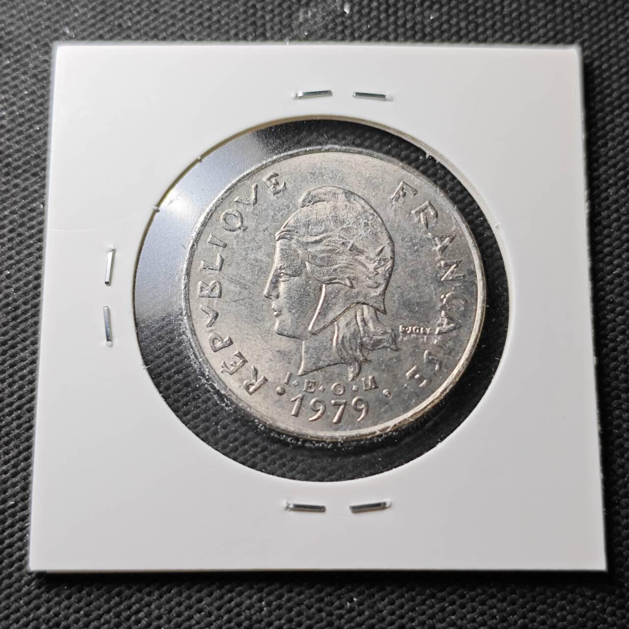 KK钱币收藏小铺  第371场  2月预留时间 周末发货  法属赫布里底20法郎