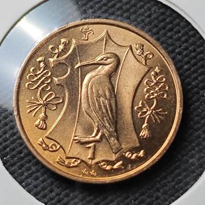 KK钱币收藏小铺  第371场  2月预留时间 周末发货 -  马恩岛1便士铜币 好品