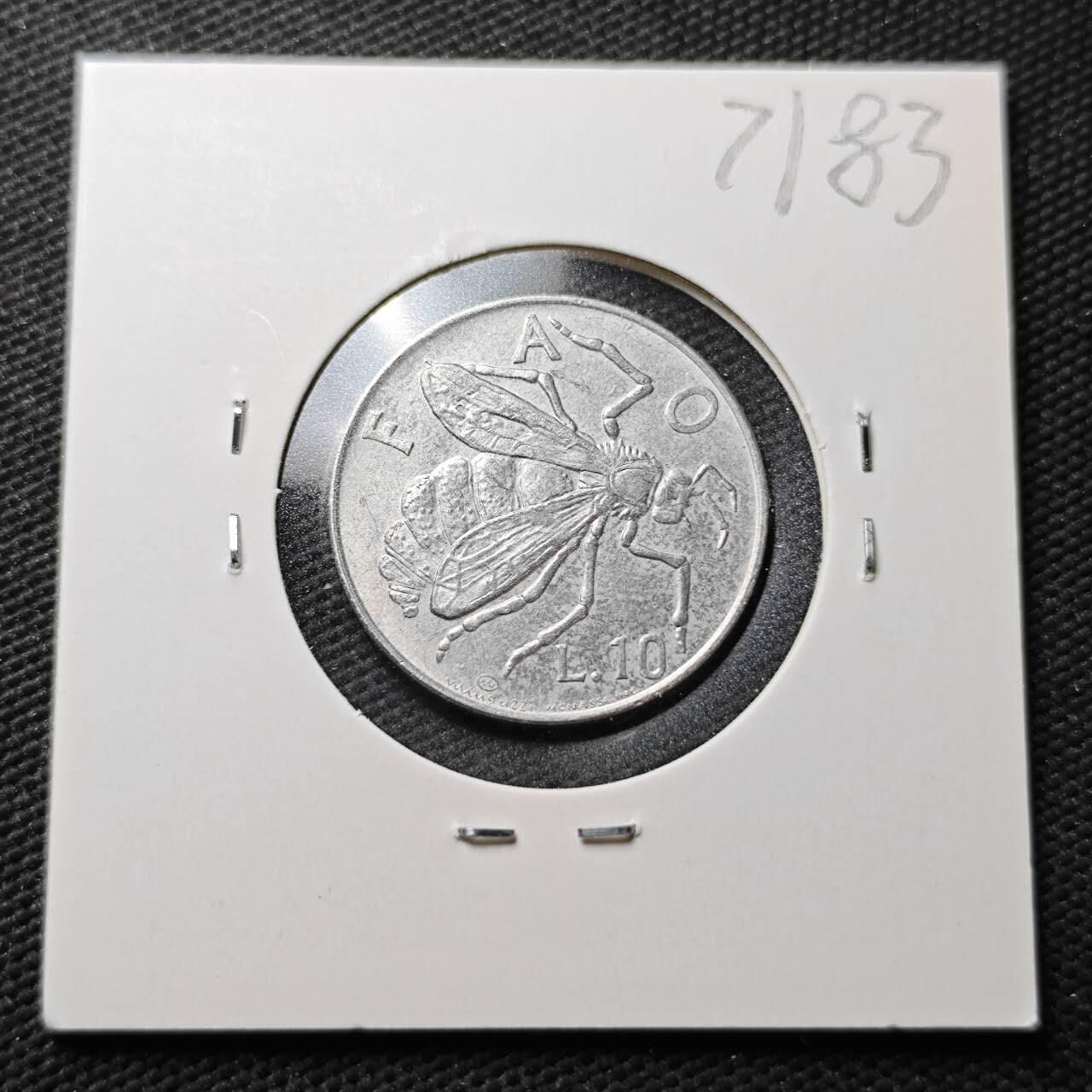 KK钱币收藏小铺  第371场  2月预留时间 周末发货  圣马力诺10里拉