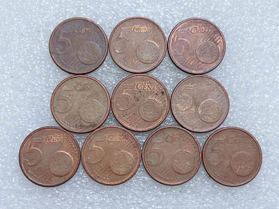 第一海外回流一元起拍收藏 散集专场  第267期 - 欧盟德国5欧分硬币 10枚