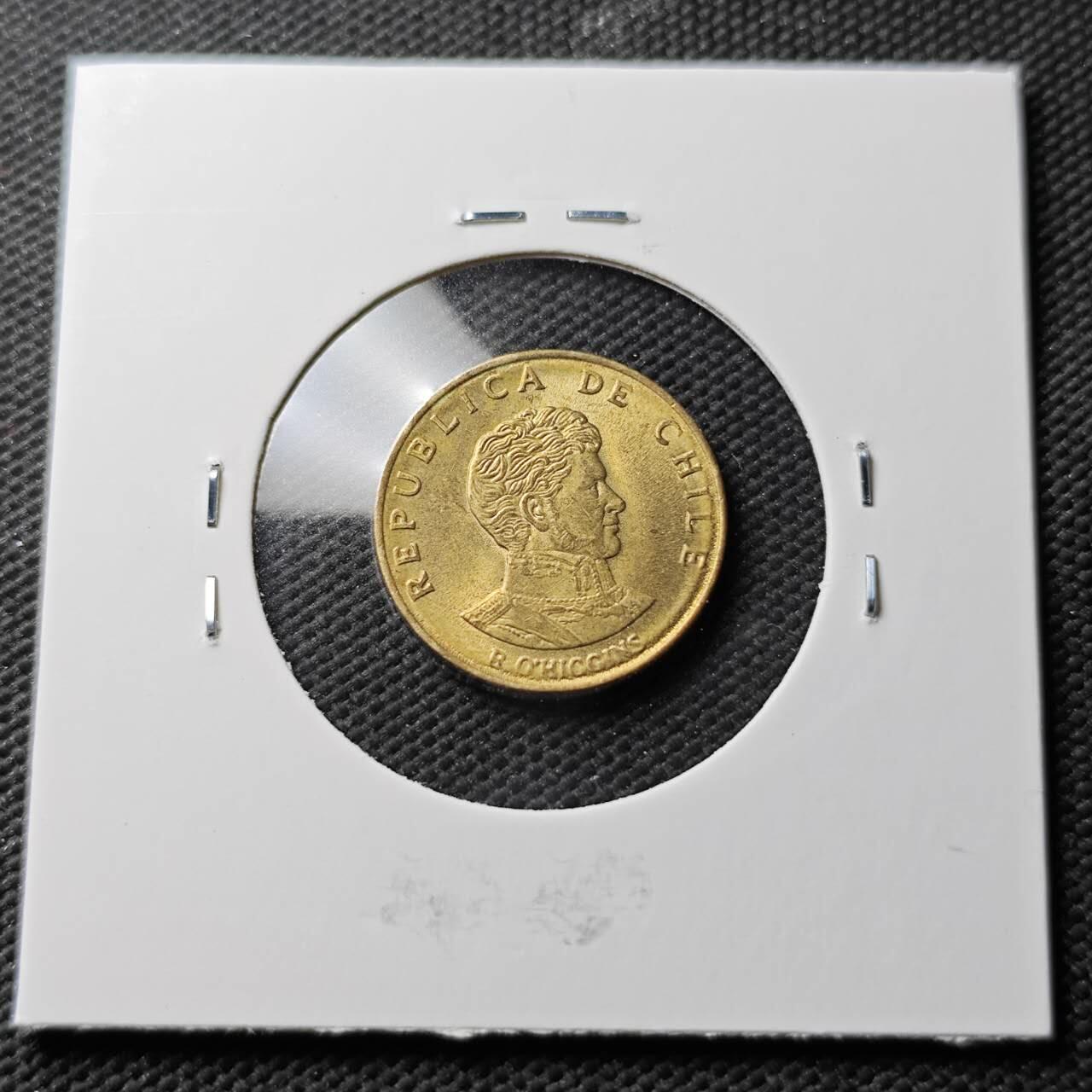 KK钱币收藏小铺  第371场  2月预留时间 周末发货  1971智利10分铜币 好品