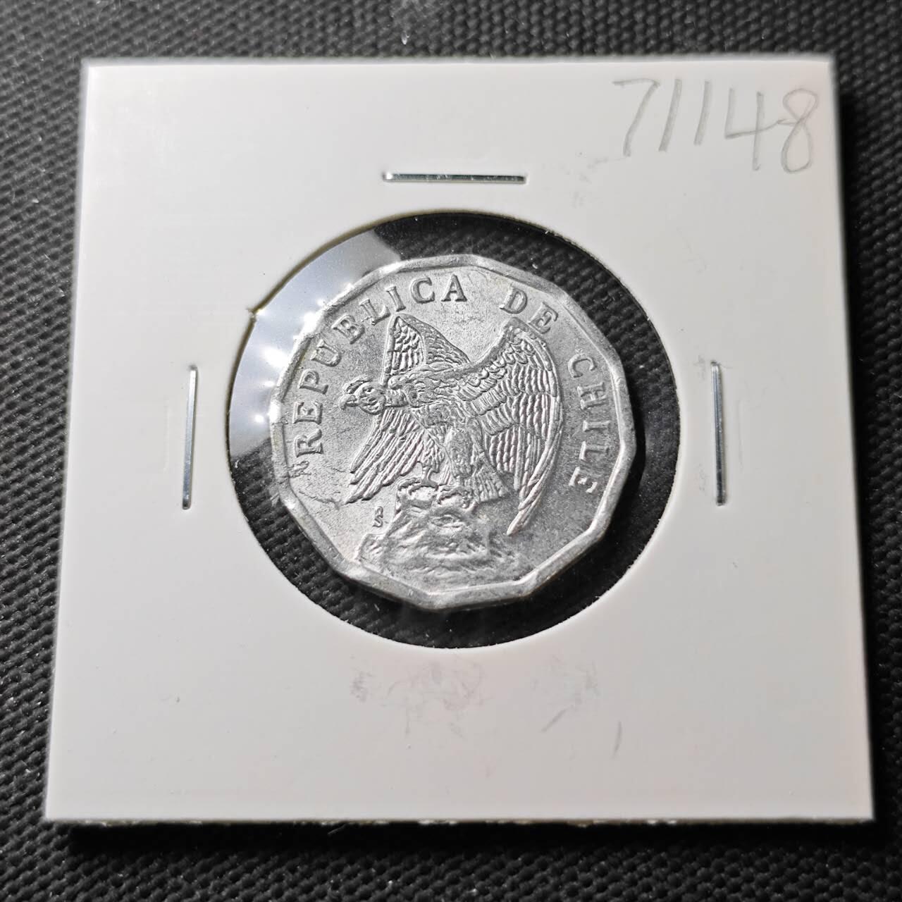 KK钱币收藏小铺  第371场  2月预留时间 周末发货  1977智利10分