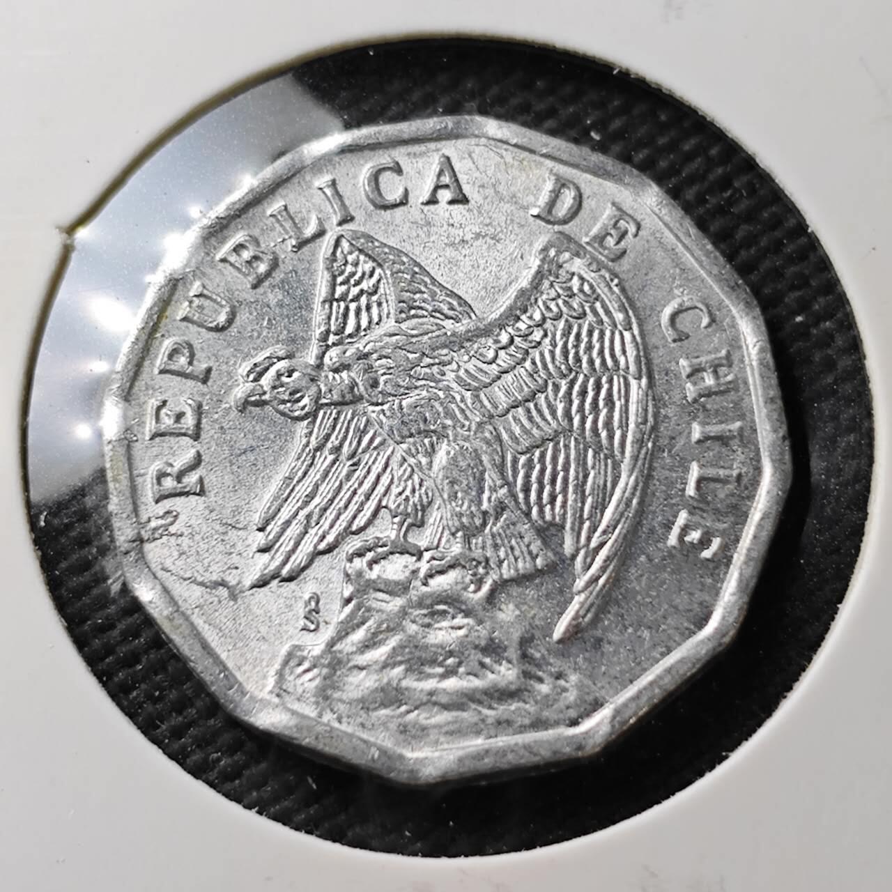 KK钱币收藏小铺  第371场  2月预留时间 周末发货  1977智利10分