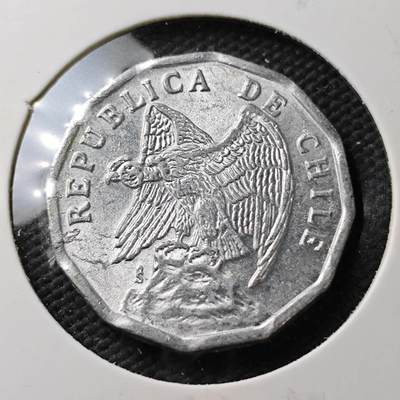 KK钱币收藏小铺  第371场  2月预留时间 周末发货 -  1977智利10分