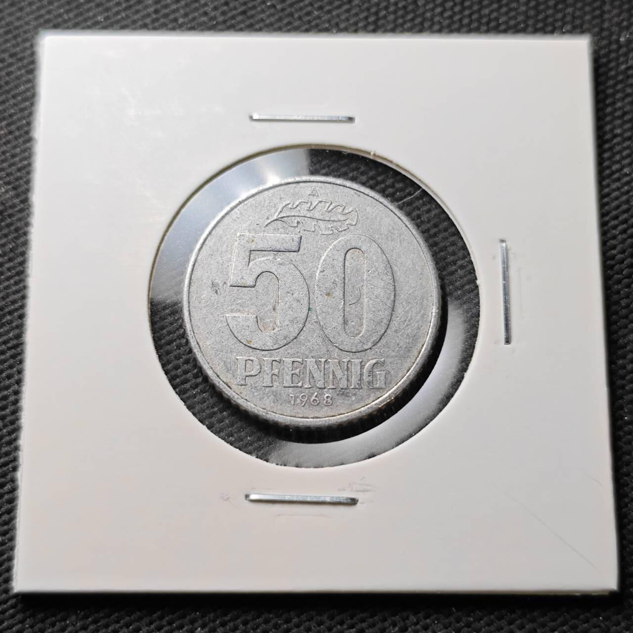 KK钱币收藏小铺  第371场  2月预留时间 周末发货  东德50芬尼