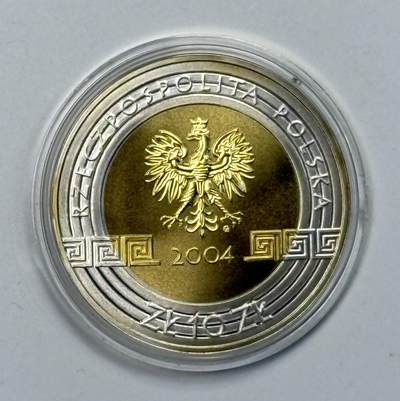 S&S Numismatic世界钱币-拍卖 第115期  - 波兰2004年 雅典奥运会 10兹罗提精制镀金纪念银币 14.14克925银