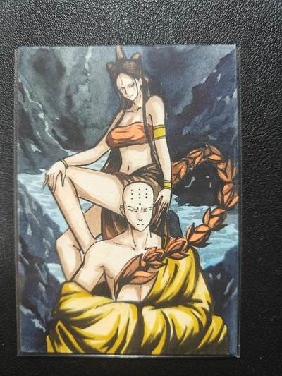 天玑星卡拍第138期《11.17周一截拍》持续收拍收评中 满赠卡需备注 - 【手绘卡】Rubick 西游手绘 唐僧与蝎子精 手绘卡