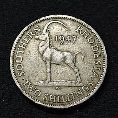 【全场包邮】纯粹捡漏拍478场（免费代拍第15场） - 英属南罗德西亚1947年乔治六世2先令