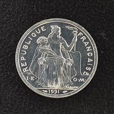 【全场包邮】纯粹捡漏拍478场（免费代拍第15场） - 波利尼西亚1991年2法郎