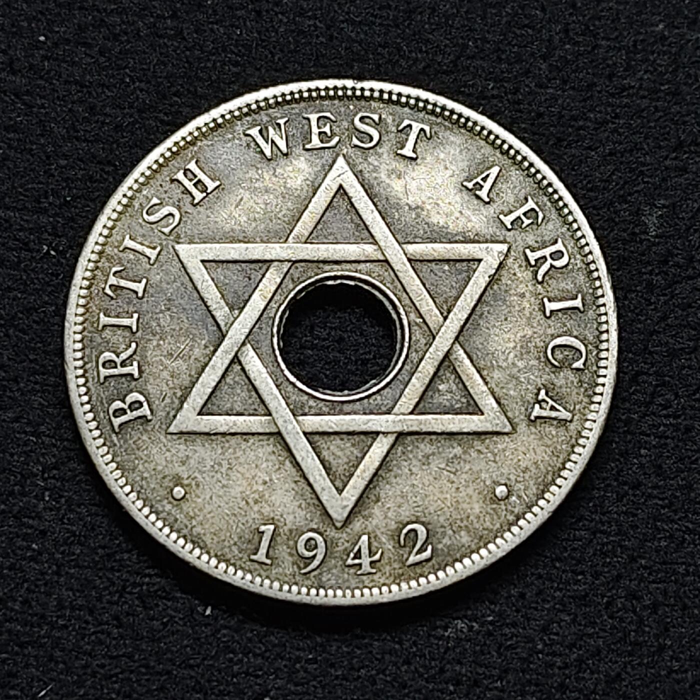 【全场包邮】纯粹捡漏拍478场（免费代拍第15场） 英属西非1942年乔治六世1便士