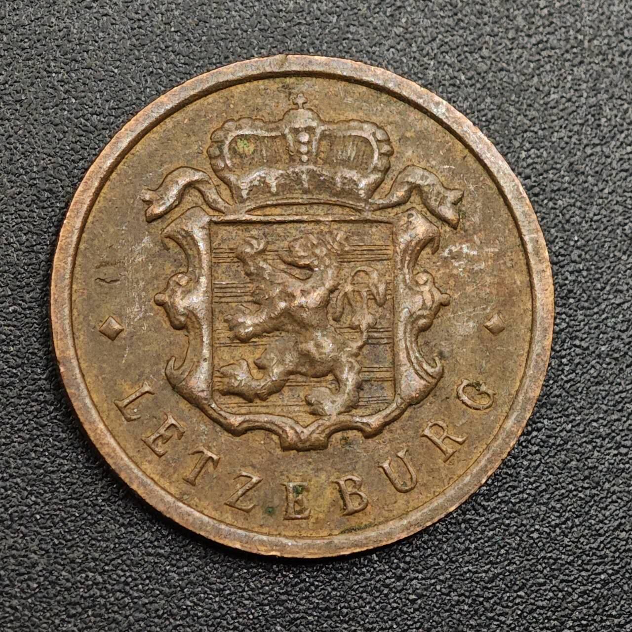 【淘币小摊】限时拍第七百九十七拍  老铜币场  满百包邮可预留两周  周一统一发货  卢森堡1947年25分铜币